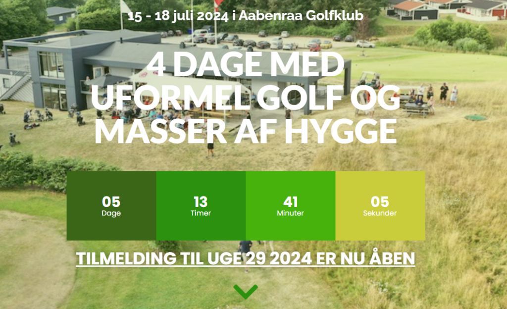 Så lukker tilmelding til Aabenraa Golfuge 2024 snart